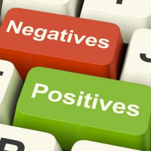 Negatives and Positives Graphic