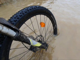Bike on Flooded Path