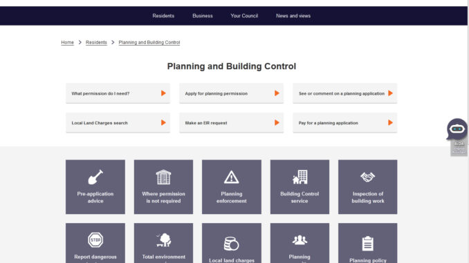 CWAC Planning Web Page